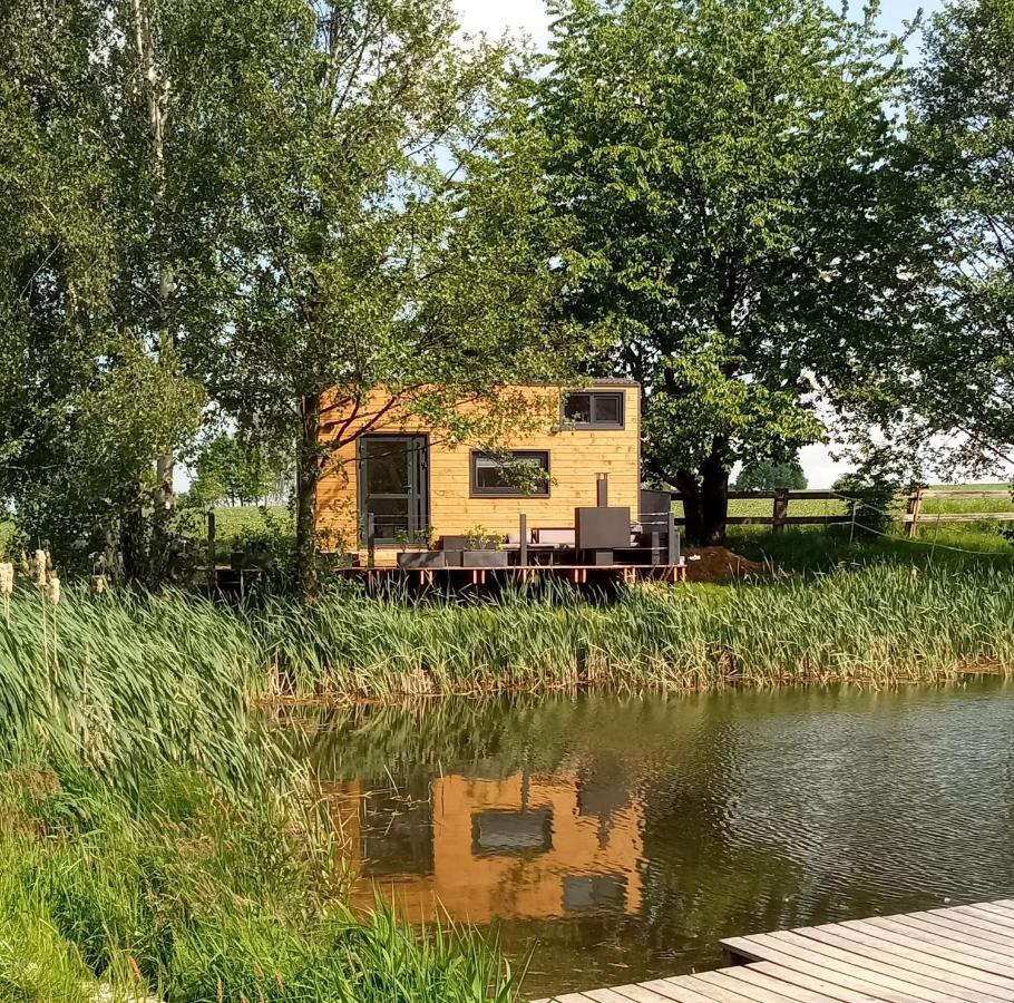 Tinyhousebeidresden 1 - Direkt Am Naturteich - Naehe Saechsische Schweiz, Dresden Großharthau Dış mekan fotoğraf
